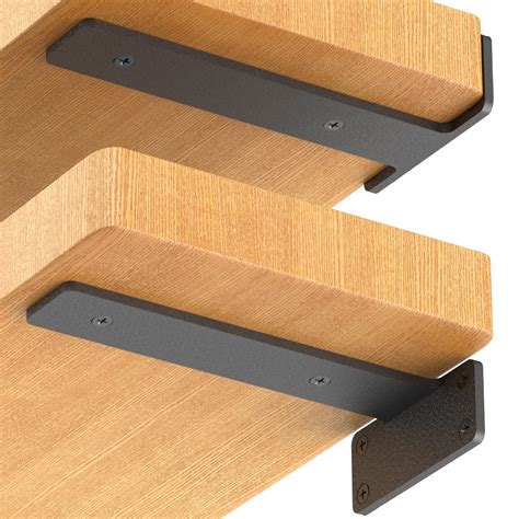 flat metal brackets for floating shelves|bracket mount floating shelves.